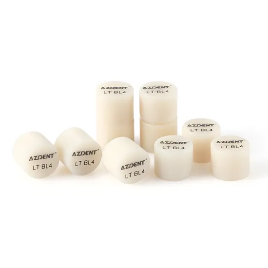 High Transparency Natural Color Dental Lithium Disilicate Glass Ceramic Blocks 