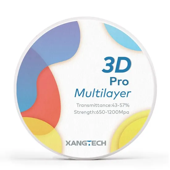 Xangtech Natural Colour Dental 3D PRO Multilayer Zirconia Blocks 