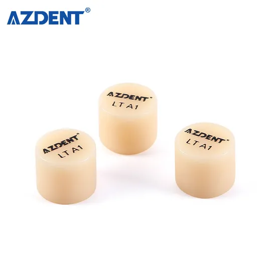 Azdent 10PCS Lithium Disilicate Glass Dental Ceramic Block for Dental CAD Cam 